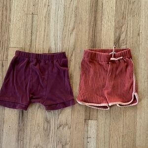 Kate Quinn Burgundy and orange Kids Shorts Set